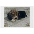 “Ladie as a Puppy” - Beagle Pastel Portrait Print