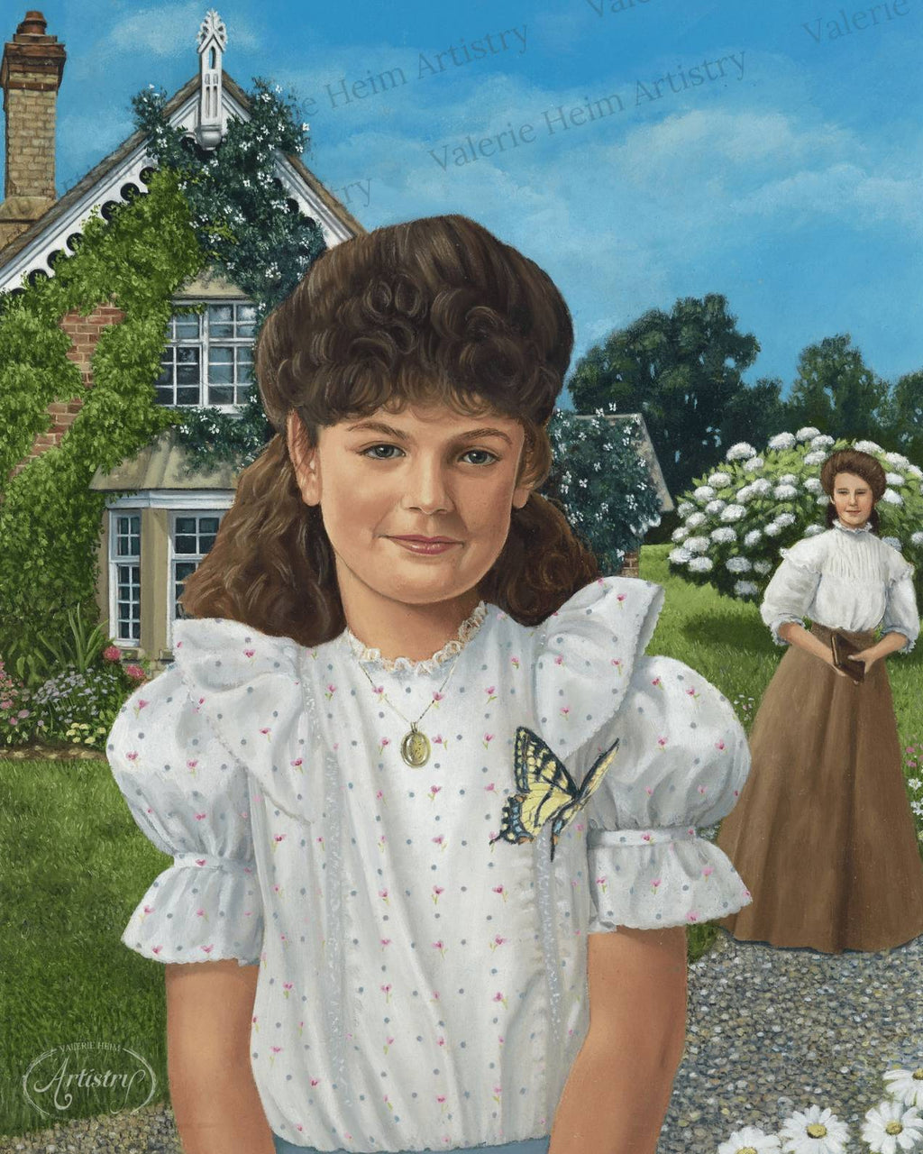 Victorian Girl – Oil Portrait Fine Art Print